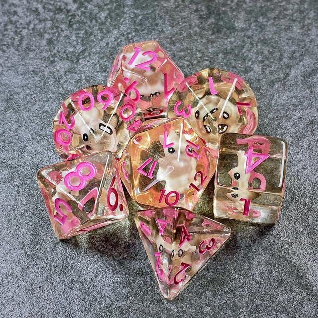 Sage's Portal Animal Familiars Resin DND Dice Set Polyhedral Dice Set for Dungeons and Dragons RPG Pathfinder Tabletop TTRPG (Bu