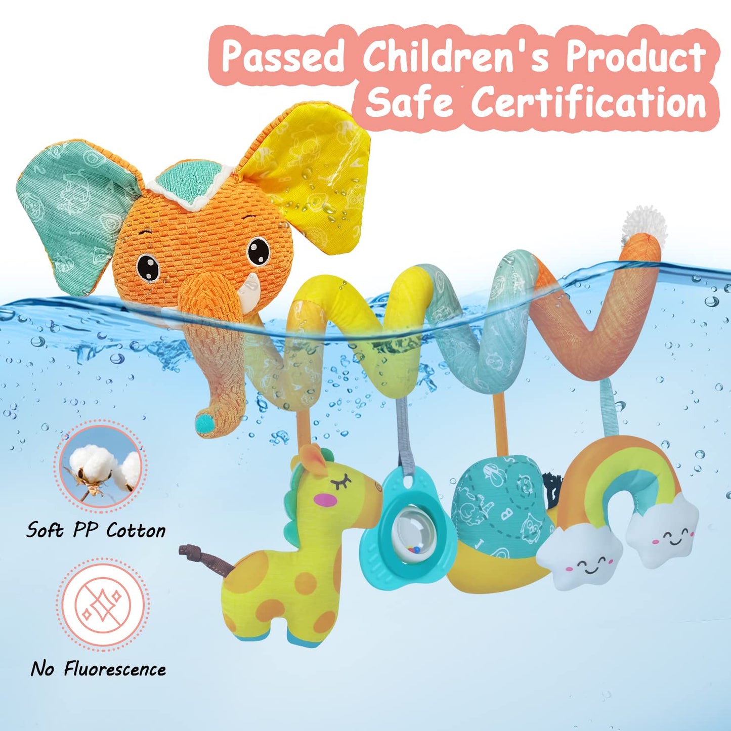 Fati Car Seat Toys Baby Toys 0-6 Months, Newborn Toys Infant Toys 0-3 Months, Stroller Toys For Baby Crib Carseat, Sensory Toys