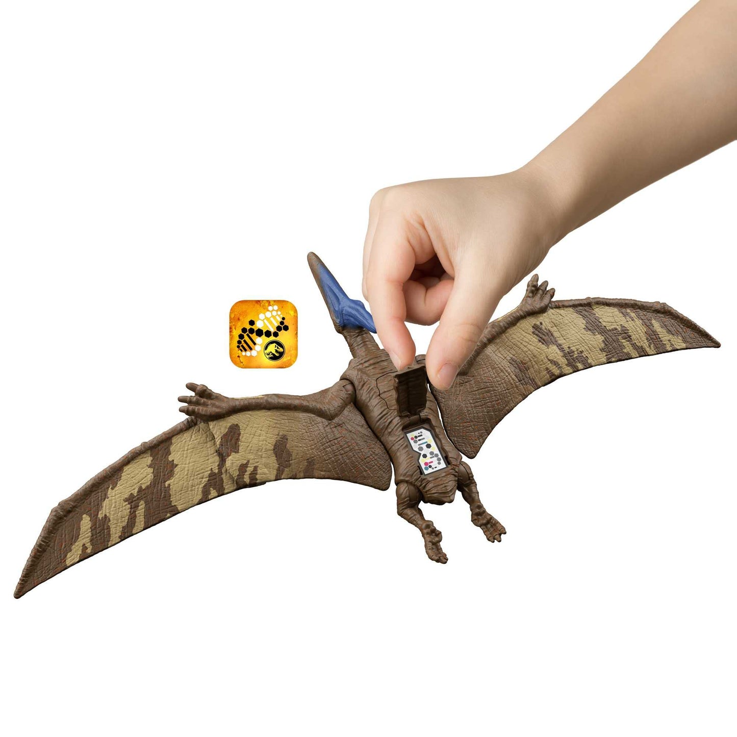 Mattel Jurassic World Dominion Roar Strikers Pternanodon Dinosaur Toy With Flying Bite Attack & Sound, Plus Downloadable App & Ar