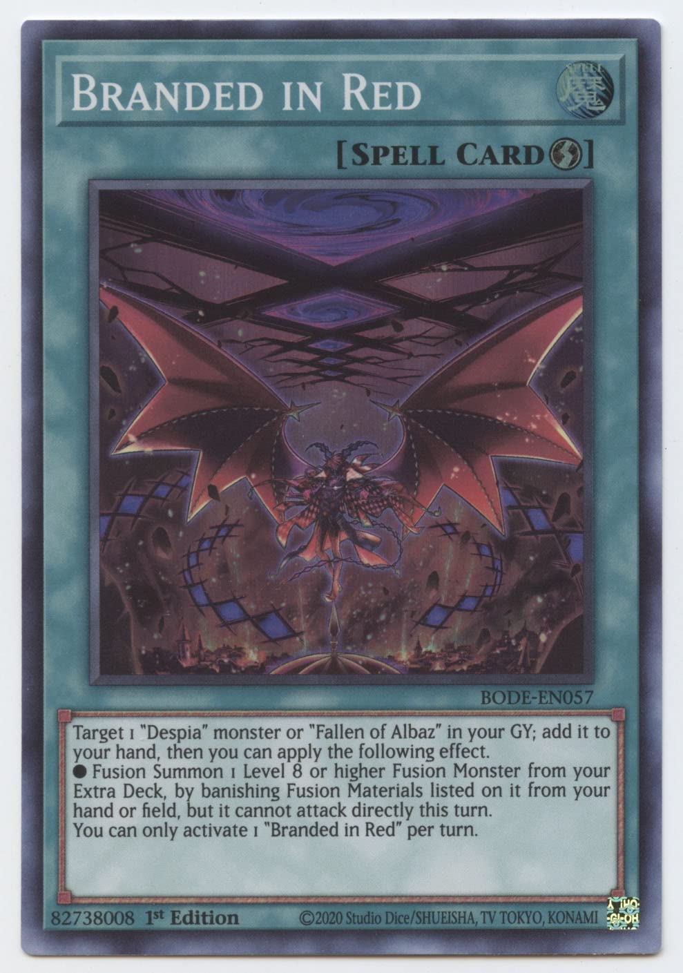 Branded In Red - Bode-En057 - Super Rare - 1St Edition