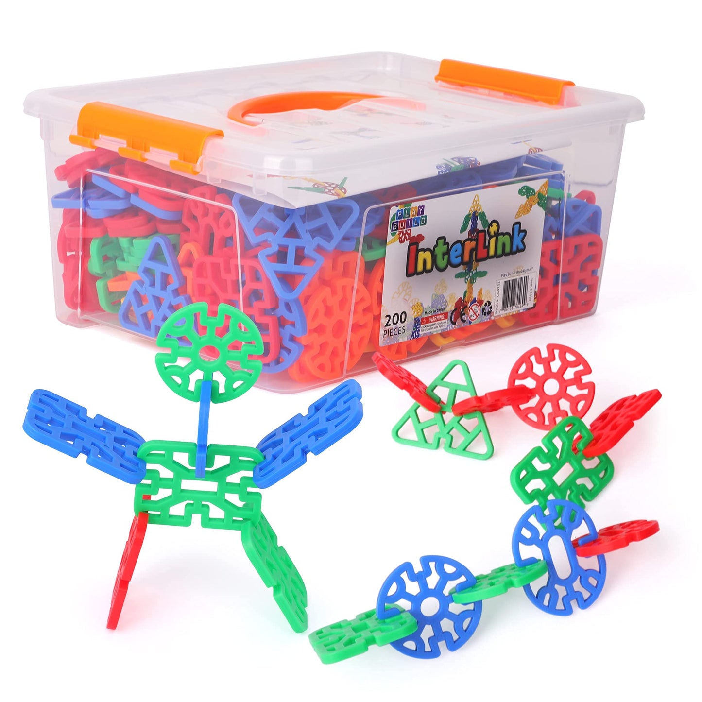 Play Build Interlinks Connector Building Toys, Interlocking Stem Toys For Boys And Girls, Baby And Toddler Toys, Creative Constr