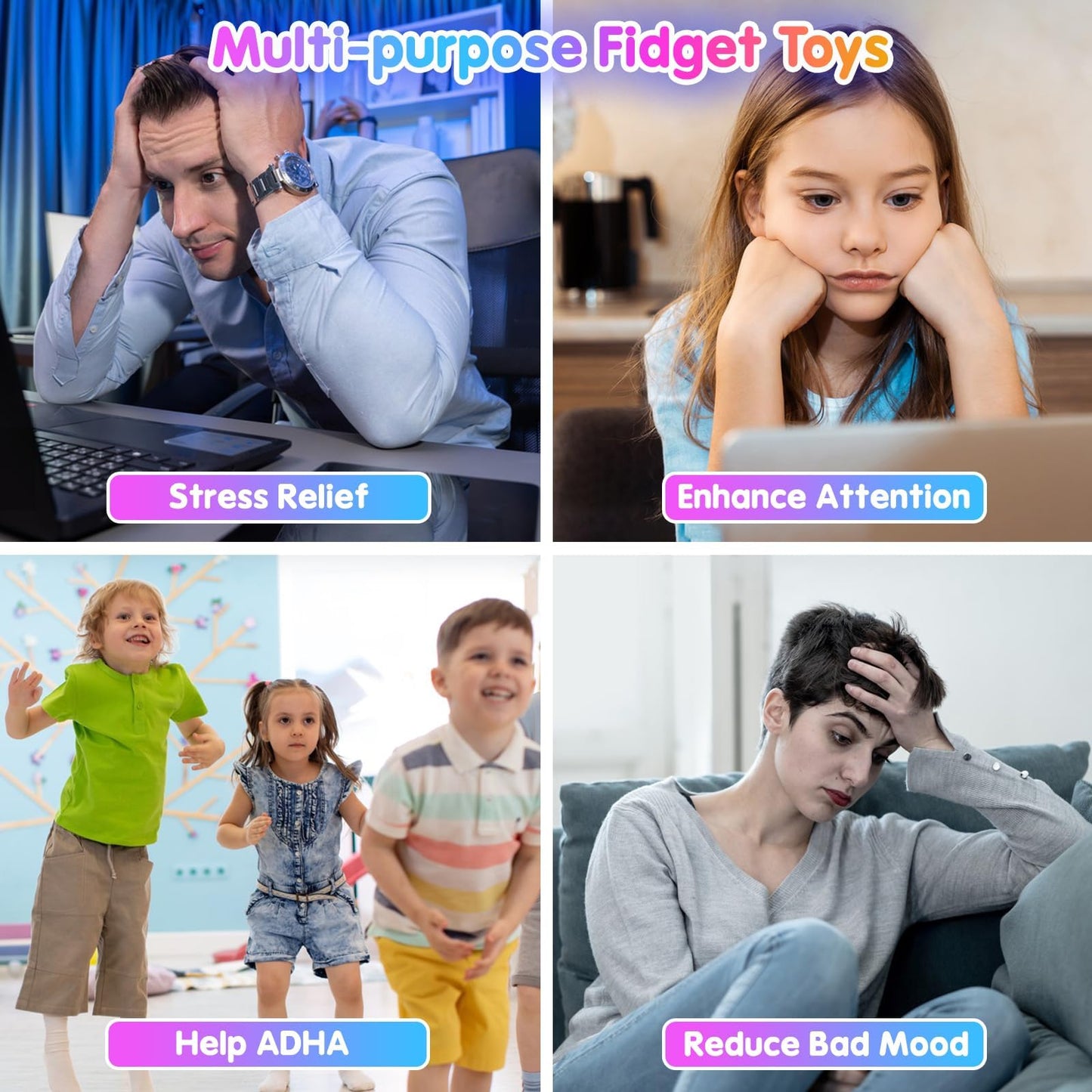 Gigilli Fidget Spinners 12 Pcs, Valentines Party Favors Led Light Up Bulk Fidget Spinners Kids 4-12, Valentine Goodie Bag Stuffers Glow In The Dark Party Supplies Birthday Classroom Prizes Return Gift