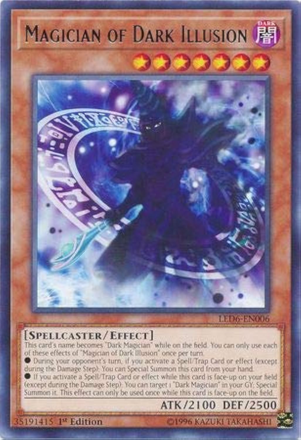 Yu-Gi-Oh! Magician of Dark Illusion - Rare Card - 1st Edition - Black - Paper/Cardstock