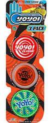 Yoyo Professional Bundle Yo-Yos Set By Ja-Ru (1 Pack Of 3) . Quality Fun Fidget Toys For Kids And Adults Yoyos For Kids Stoking Stuffers Filler Party Favors In Bulk 1991-1