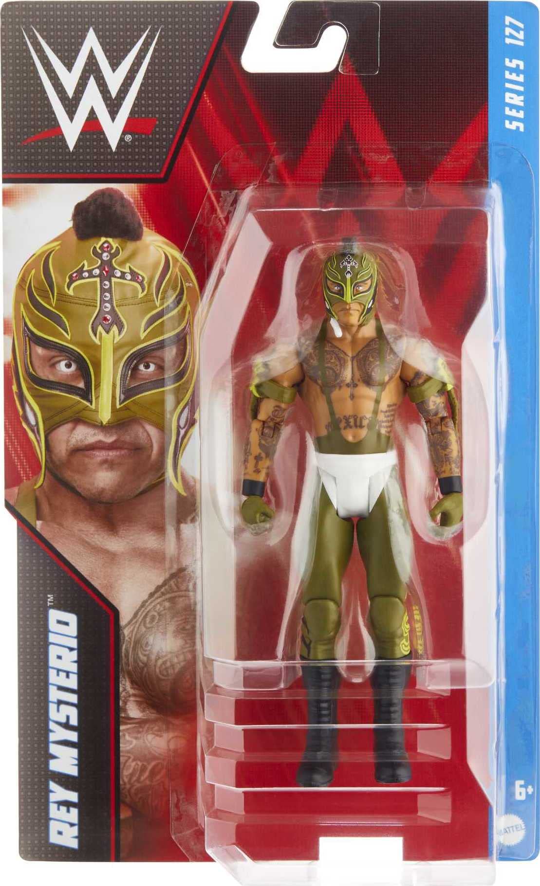 Wwe Basic Rey Mysterio Action Figure, Posable 6-Inch Collectible For Ages 6 Years Old & Up, Series # 127
