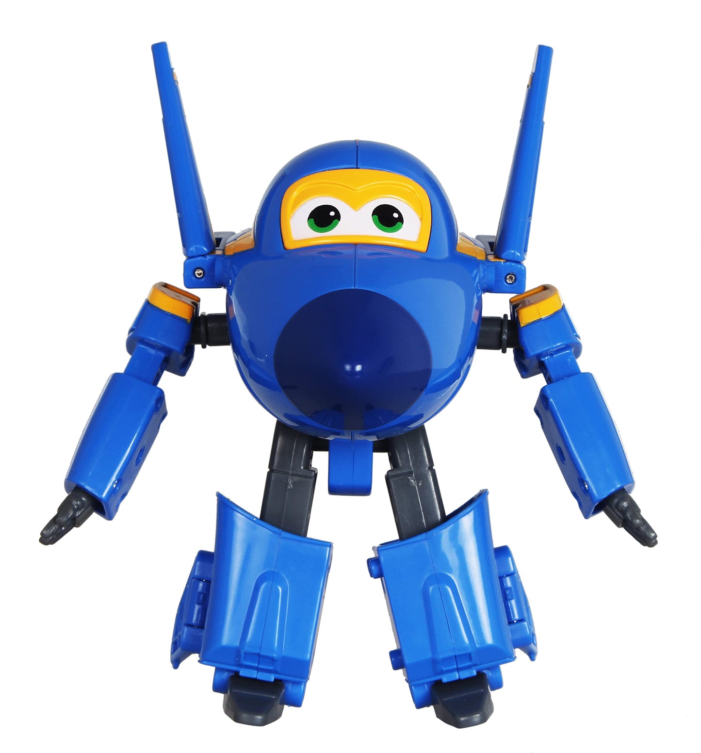 Super Wings - 5' Transforming Airport Airplane Toys Collection Playset Vehicle Action Figures | Plane To Bot | Fun Preschool Toy Plane For 3 4 5 Year Old Boys And Girls | Gifts For Birthday Kids