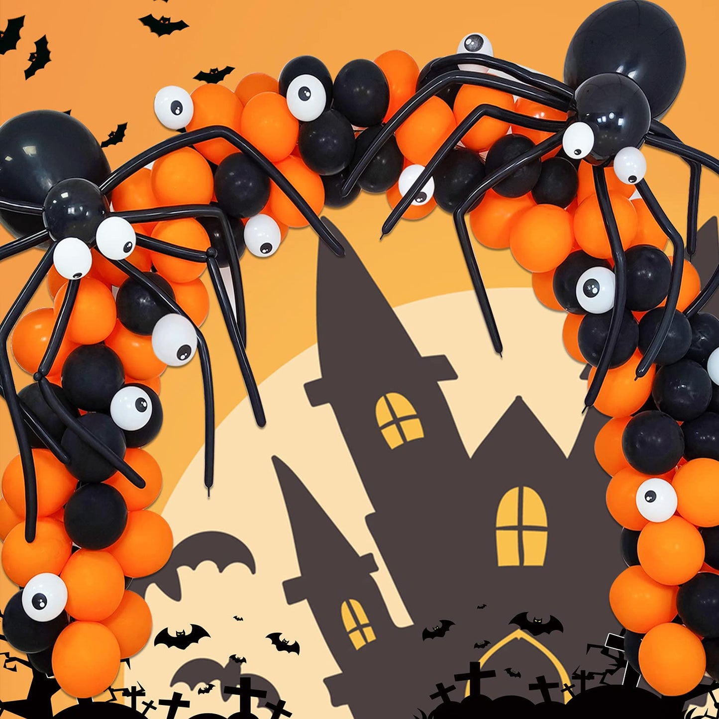 Orange Balloons 100 Pack 12 Inch Thicken Latex Halloween Balloons Orange Round Helium Balloon For Halloween Birthday Kids Party