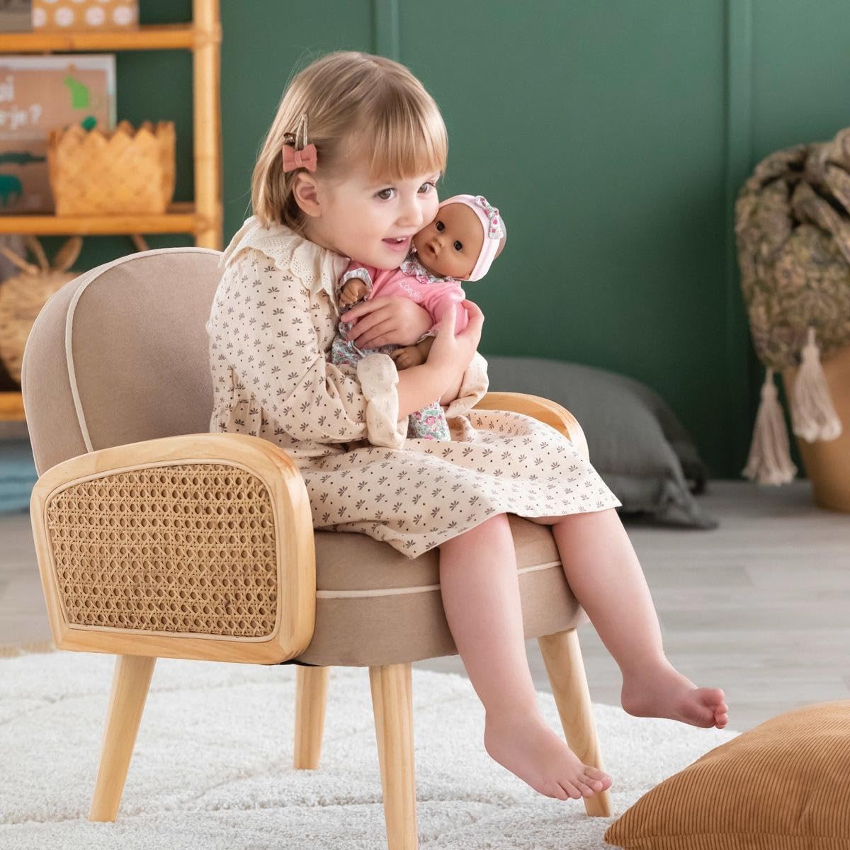 Corolle Bébé Calin Maria Baby Doll - 12' Soft-Body With Sleeping Eyes That Open And Close, Vanilla-Scented - Mon Premier Poupon Collection For Kids Ages 18 Months And Up