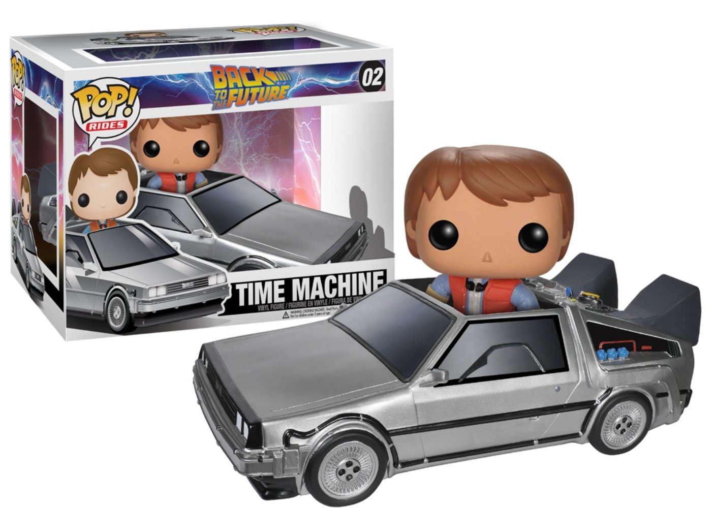 Funko POP Vinyl Figure: Back to The Future Delorean Model 3401 - Silver