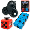 Fidget Toys 3Pcs - Includes Infinity Cube & Hand Fidgets For Adults & Kids | Desk Fidgets & Sensory Toys For Anxiety, Stress Rel