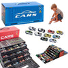 48 Mini Pull-Back Cars with Built-In Garage Set, Multiple Simulation Scenes Metal Alloy Racing car Toys, Die-Cast Vehicles Frict