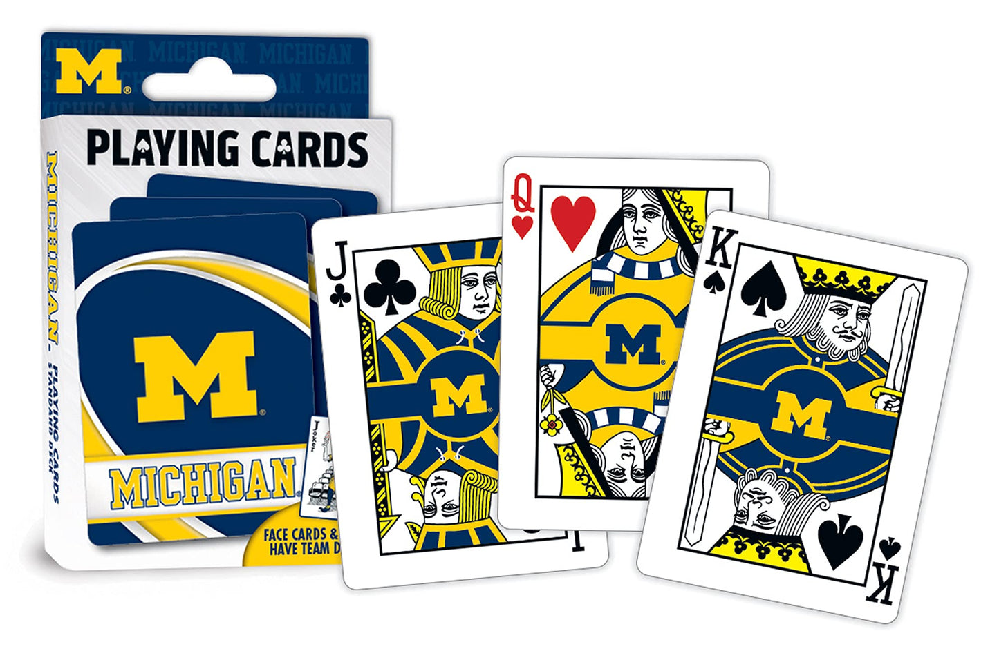 Masterpieces Ncaa Michigan Wolverines Playing Cards, 2.5' X 3.5', 0 Months To 1200 Months