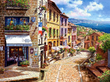 CASTORLAND 3000 Piece Jigsaw Puzzles Afternoon in Nice Puzzle of France Mediterranean View mature-themed Puzzles Castorland C-300471-2