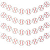 Boao 4 Pieces Baseball Banner Paper Garland Baseball Party Decorations Bunting Decor Sports Birthday Baby Shower Party Supplies