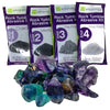 Wirejewelry Rainbow Fluorite Rock Tumbler Refill Kit - 1.5 Lbs. of Rainbow Fluorite Stone Mix and 1 Batch of 4 Step Abrasive Gri