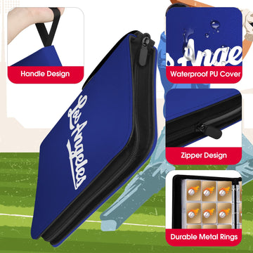 KivolFun Baseball Card Binder - 900 Pocket Sports Card Organizer, Metal, Los Angeles Model, Perfect for Kids and Collectors