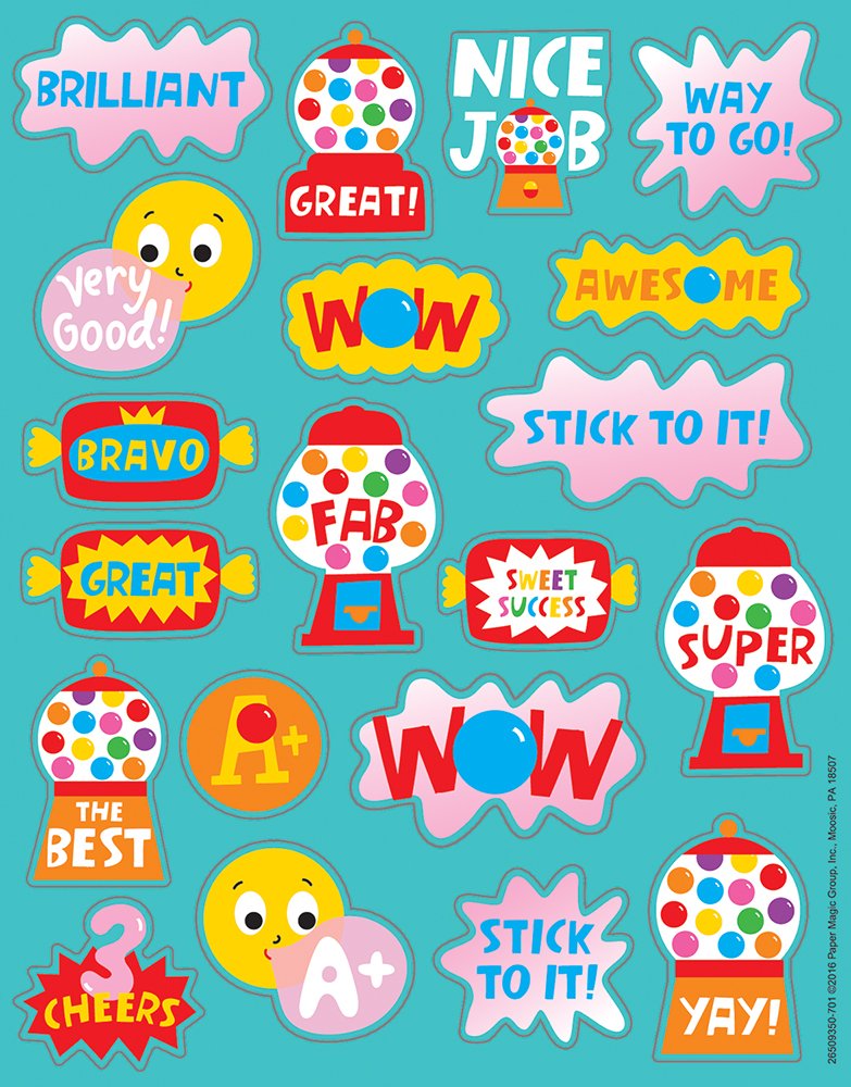 BUBBLEGUM SCENTED STICKERS