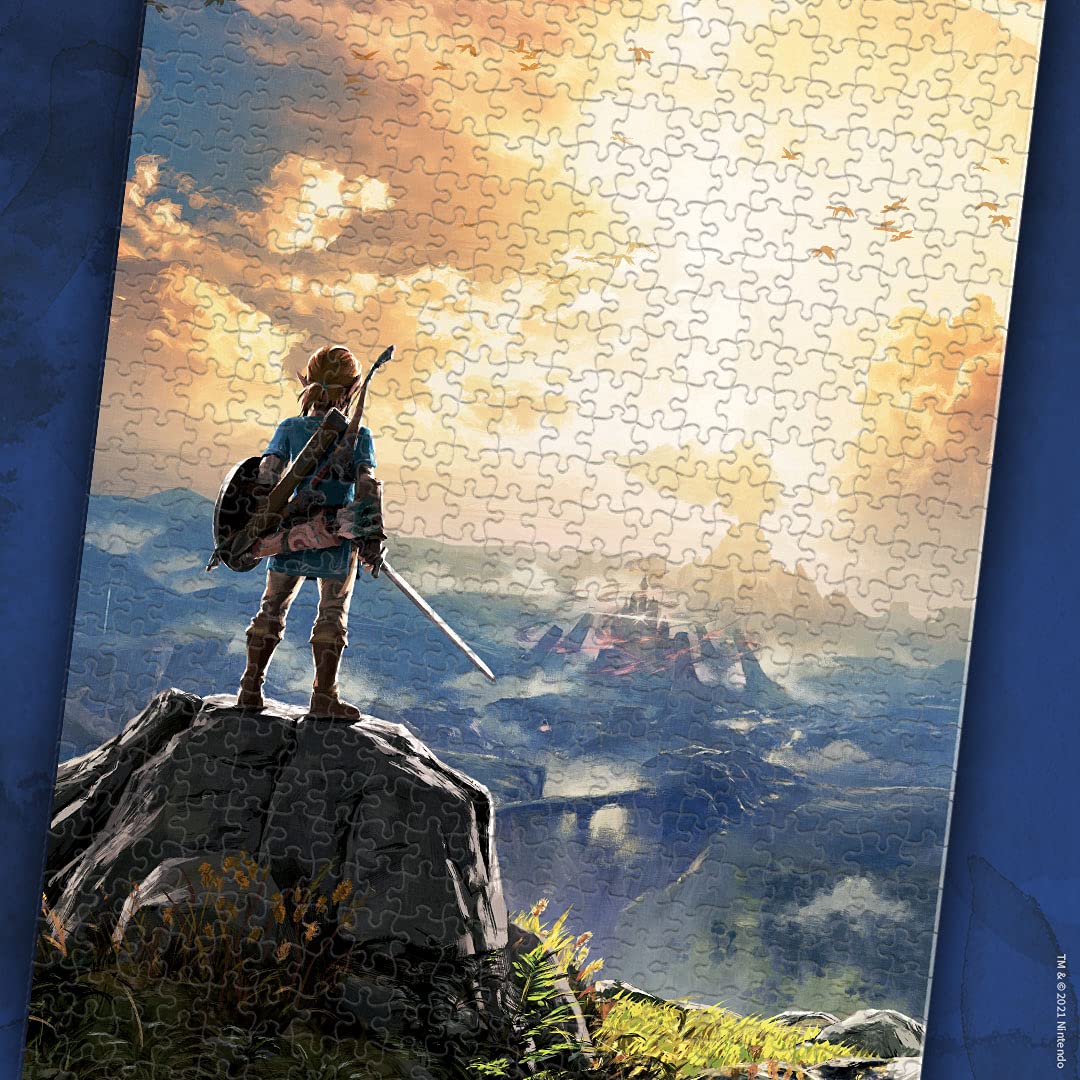 The Legend Of Zelda 'Breath Of The Wild' 1000 Piece Jigsaw Puzzle Collectible Puzzle Featuring Link From The Legend Of Zelda Video Game Officially Licensed Nintendo Merchandise
