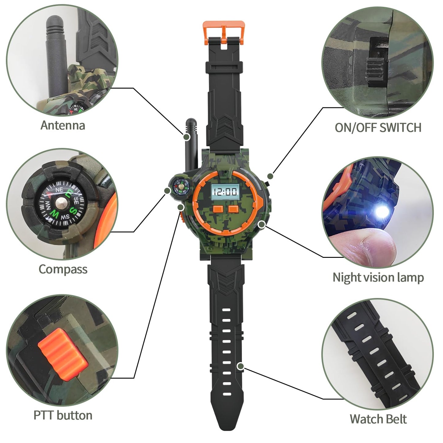 Surper Rechargeable Walkie Talkies For Kids Radio Walky Talky With Flashlight Children Outdoor Game Interphone Gifts For Boy And