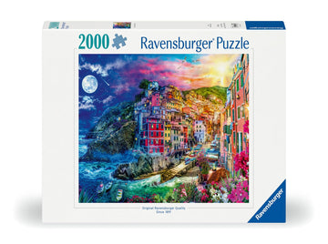 Ravensburger 2000 Piece Jigsaw Puzzle - Cinque Terre, Italy - 38.5x29.5in, Multicolor, Premium Quality, Frameable, Model 12000803