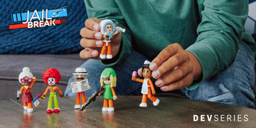 DevSeries Jailbreak: Hiding in Plain Sight Multipack Six 2.75-Inch Action Figures with Mix and Match Accessories and limited availability Virtual Item Code