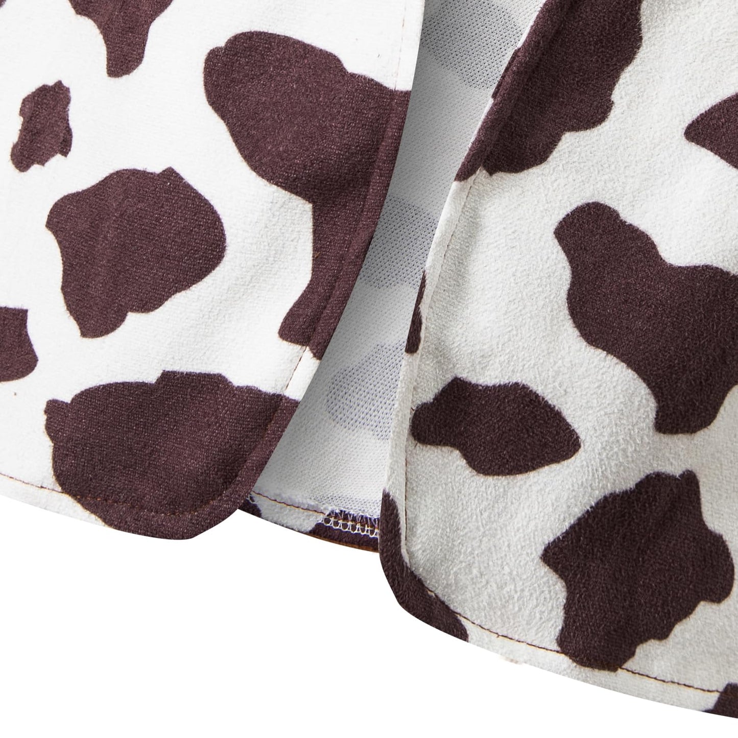 Iwalue Kids Boys Cowboy Costume Dress Up Halloween Party Cosplay With Bandana Cowboy Hat(White,5-6Years)