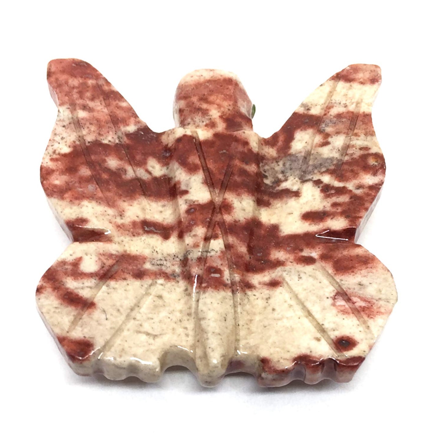 Nelson Creations, Llc 1.5 Inch Butterfly Natural Soapstone Hand-Carved Animal Charm Totem Stone Carving Figurine