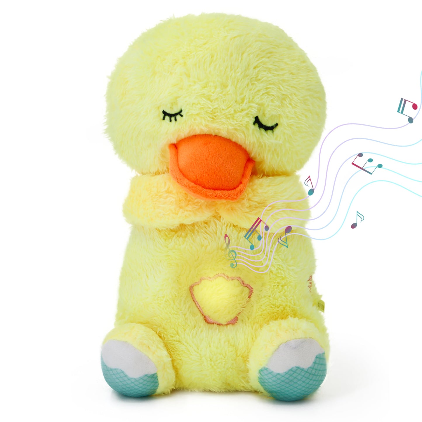 Heartbeat Stuffed Animal Baby Sleep Soother - Plush Toy With Calming Light, White Noise, Shush & Mothers Heartbeat For Newborns,