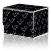 DEGDFSGR for TCG MTG Card Game Storage Box Organizer Trading Card Case Commander Deck Box Magnetic Closure Creative Pattern Up to 200 Cards Little Dinosaur Black