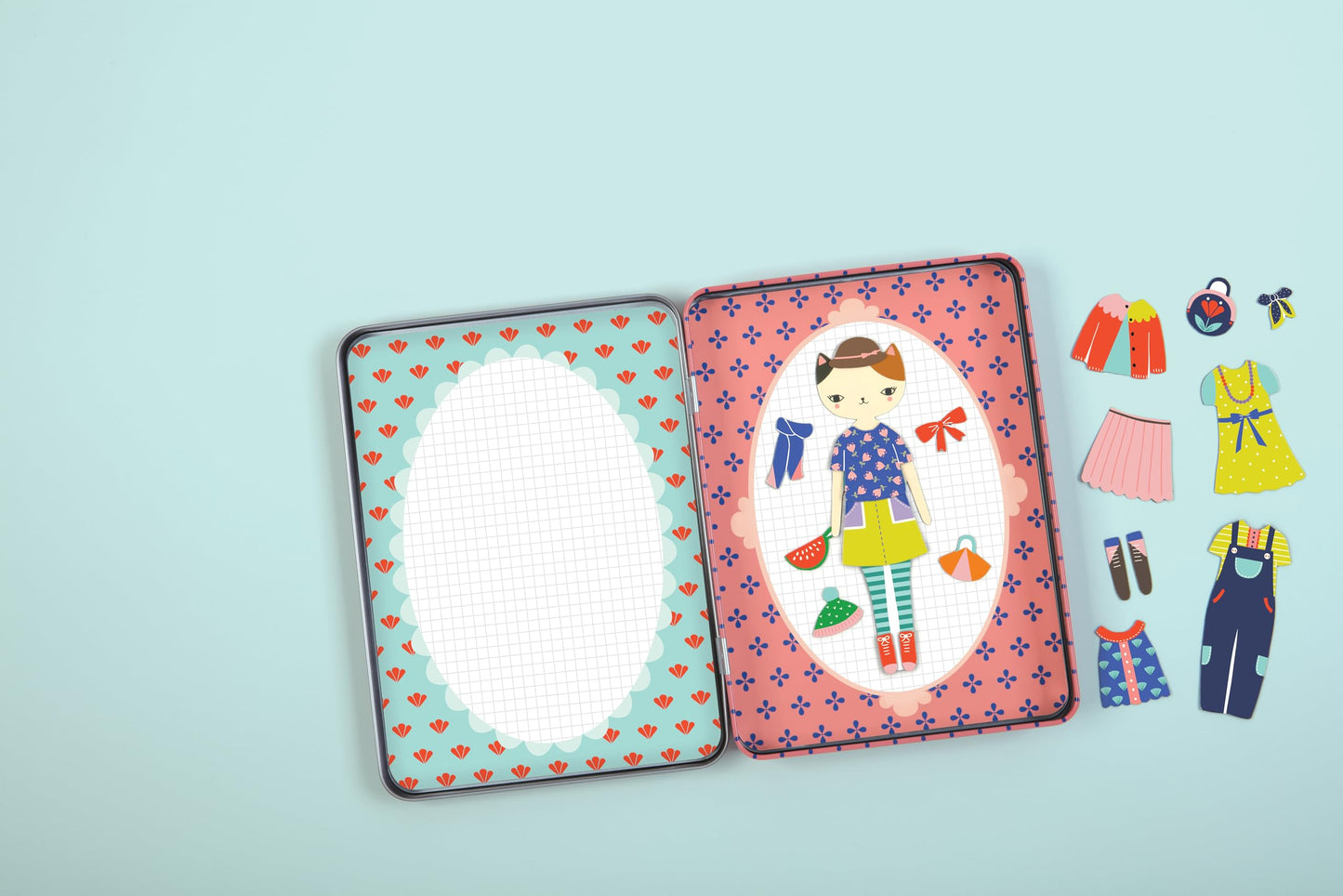 Mudpuppy Cat Fashion Magnetic Figures, 6 X 8 X 1'',For 72 Months To 120 Months