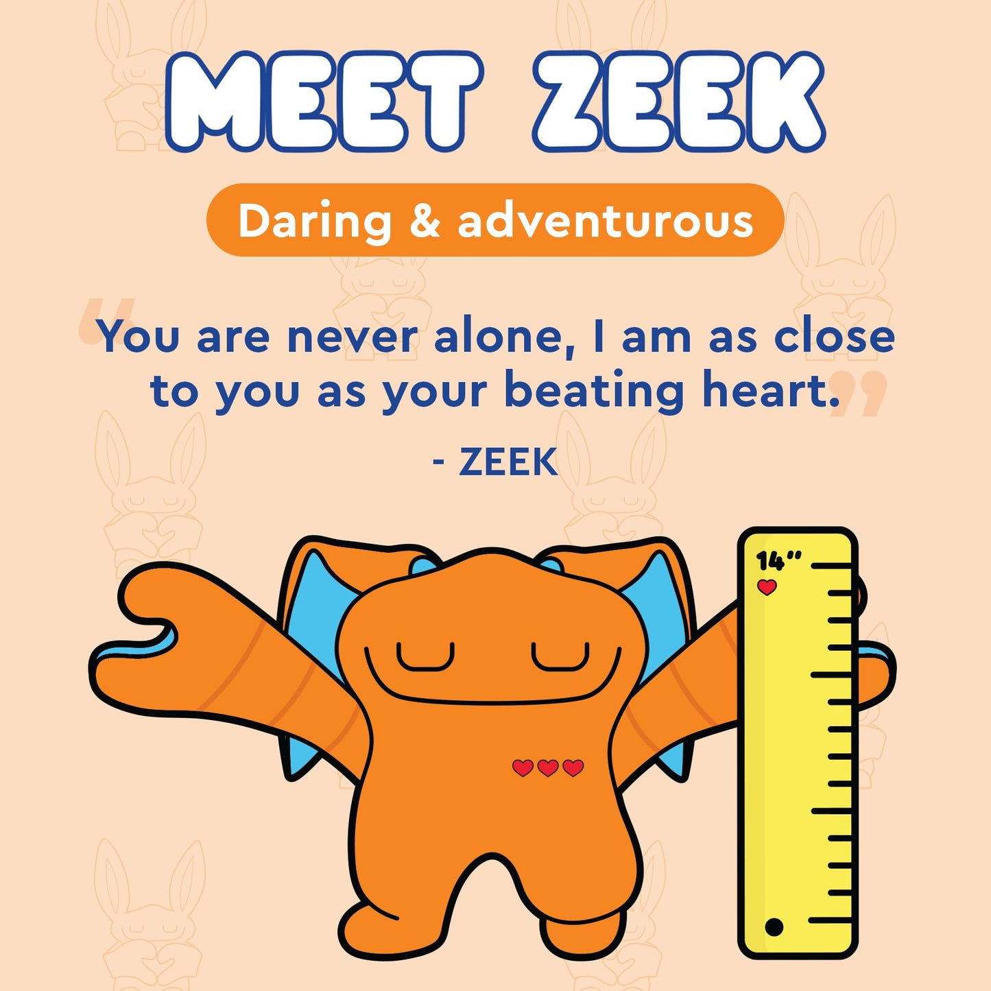 Bumpas Weighted Plush Toy - Sensory Cuddle Pal Zeek - Realistic Hugging Arms - Soft Polyester Material - Model 15677-FBA