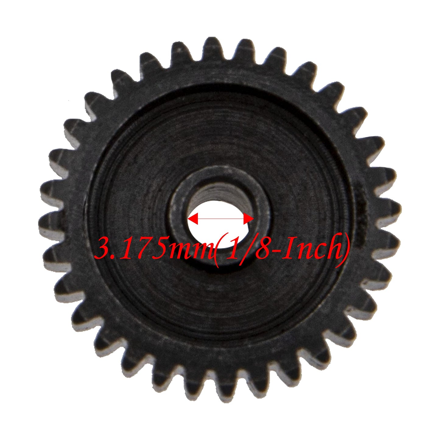 5Pack ShareGoo Steel 48P 3.175mm Pinion Gear Sets 28T 29T 30T 31T 32T fit 3.175mm (1/8-Inch) Shaft Compatible with Arrma HPI Kyo