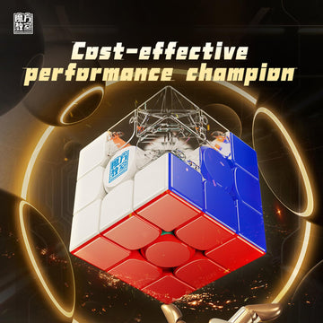 Moyu RS3M V5 2023 MagLev 3x3 Speed Cube with Robot-Shape Display Box, Professional 3x3 Puzzle Cube Stickerless RS3M V5 MagLev Ma