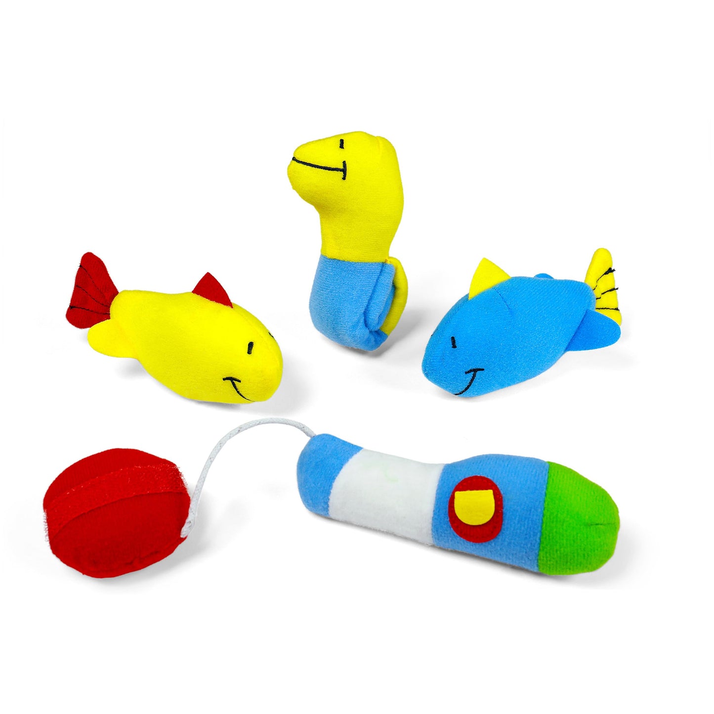 Gund Baby Play Soft Collection, My First Tackle Box 5-Piece Plush Playset With Rattle, Squeaker And Crinkle Plush Toys, Sensory