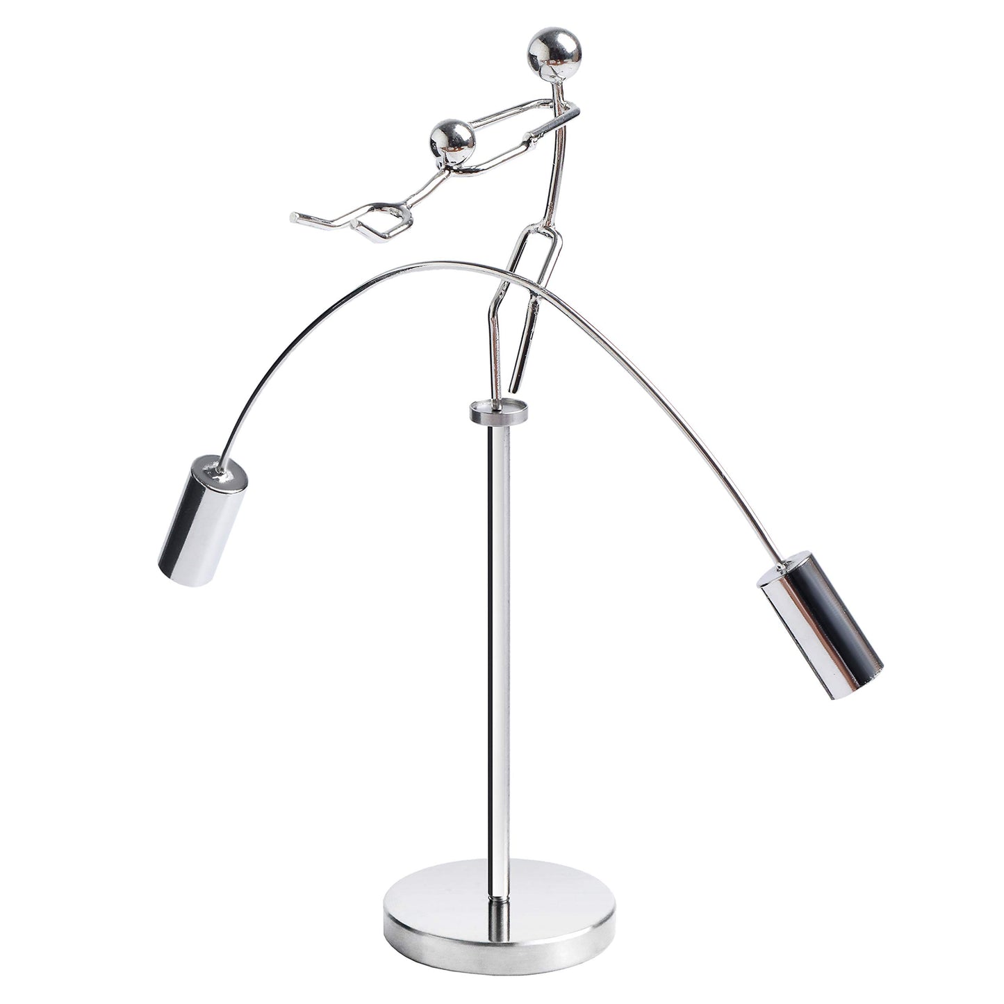 Sunnytech Weight-Lifting Stainless Physics Balancing Tumbler Toy Kinetic Art Balance Toy Balancing Decompressive Science Psychology Home Offic Decor Desk Decor Toy Wj161