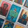 Omnito Original Idylls 78 Tarot Card Set | Pocket-Sized (4.13'' X 2.3'') | Unique Borderless Deck | Fortune Telling Cards | Clas
