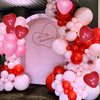 Felice Arts Girl'S Party Pink Red Balloon Garland Arch Kit Pink Red Heart Balloons For Birthday Wedding Proposal Anniversary Mother'S Day Valentines Day Decorations