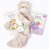 Slumberkins Sloth Snuggler & 2 Board Books Complete Set Bundle | Promotes Routines, Relaxation & Coping Skills | Social Emotional Learning Soft Plush Animal (Sloth Snuggler Plush + 2 Board Books)