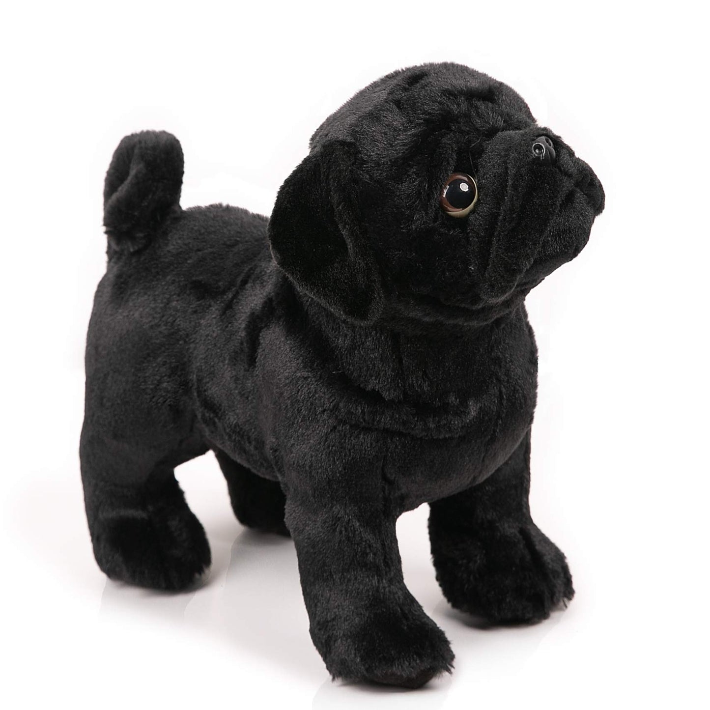 Boni 12.5 Inch Black Pug Stuffed Animal, Pug Plush Dog Stuffed Animals