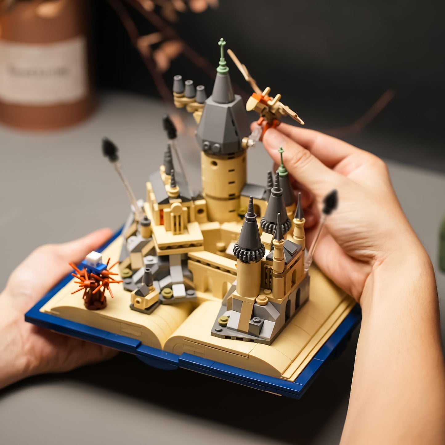 Castle Book Building Set Compatible With Lego For Adults,Medieval Modular House Building Kit For Boys And Girls Christmas,Hallow