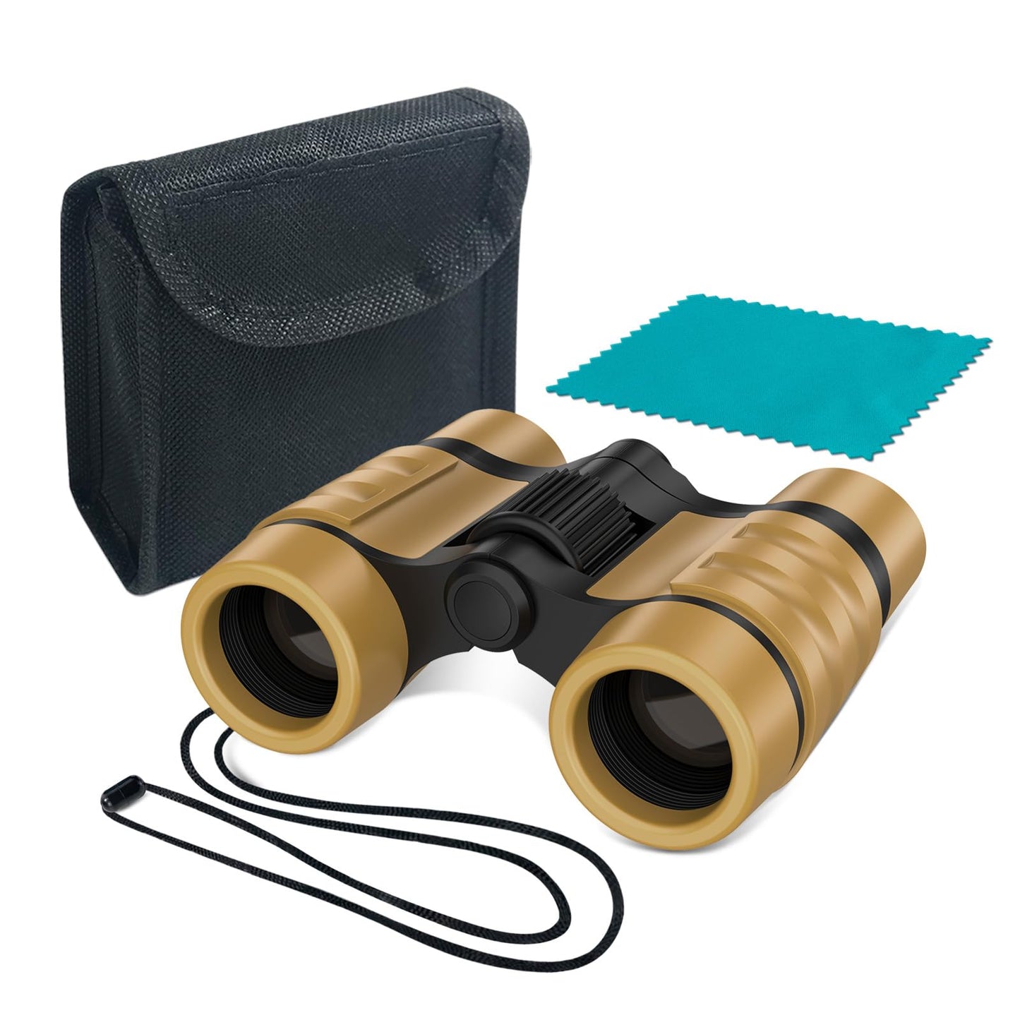 Essenson Binoculars For Kids Toys Gifts For Age 3-12 Years Old Boys Girls Kids Telescope Outdoor Toys For Sports And Outside Play Hiking, Bird Watching, Travel, Camping, Birthday Presents (Desert)