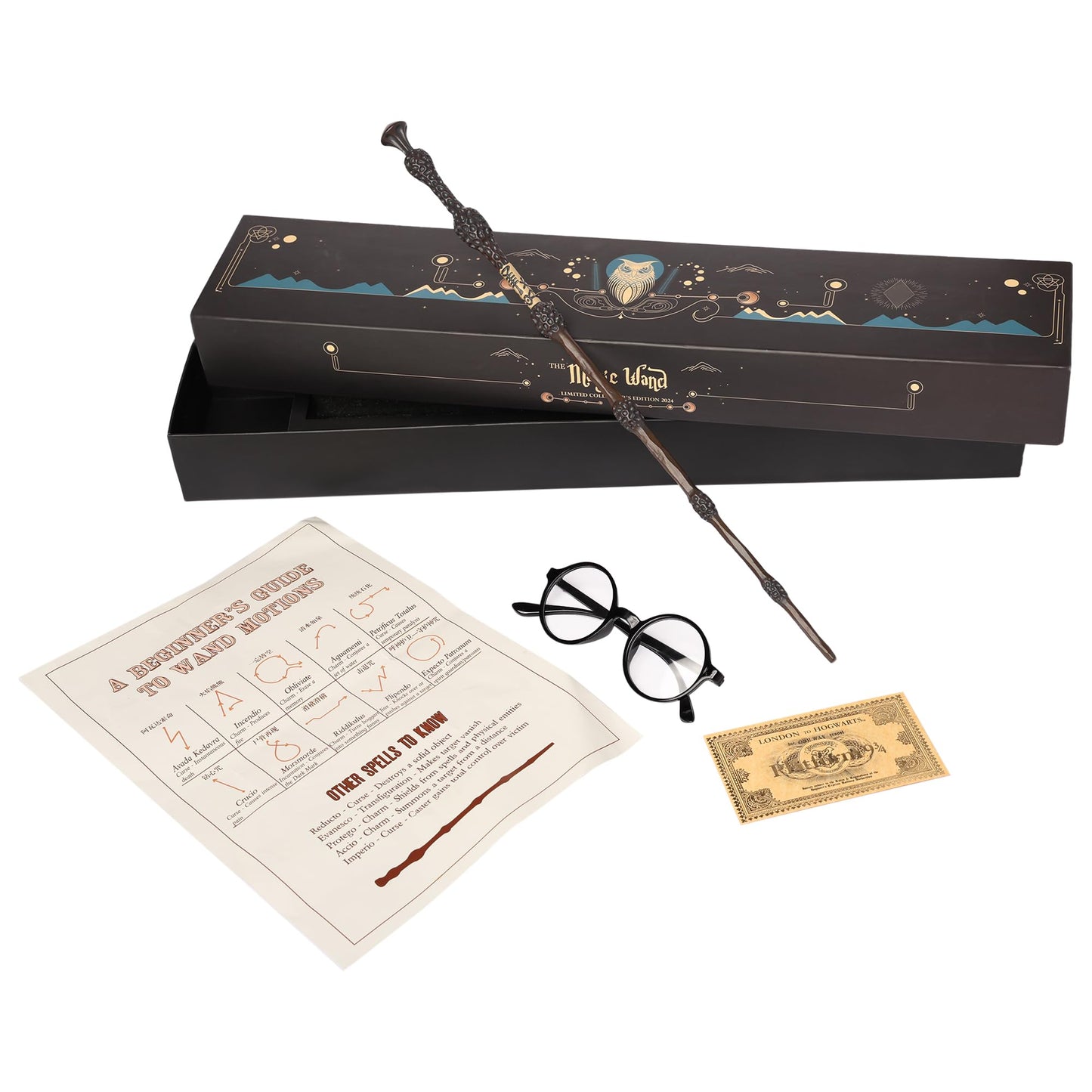 Fusked Hp Magic Wand For Kids Cosplay - New Designed Magical Wand With Music Box For Potterheads - Birthday Christmas Combo (Dum