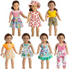 Hoakwa American 18 Inch Doll Clothes - 18 Inch Doll Clothes Accessories Fit American Dolls, 7 Set American Doll Outfits Dress, 18' American Doll Clothes And Accessories With Hat (Not Include The Doll)