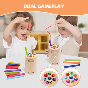 Montessori Toys For 2 Year Old, Dual Gameplay 18 Month Old Toys Color Sorting Preschool Learning Activities, Fine Motor Skills W