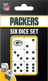 Masterpieces Green Bay Packers NFL Dice Set - Team Colors - One Size - Model GBP3140