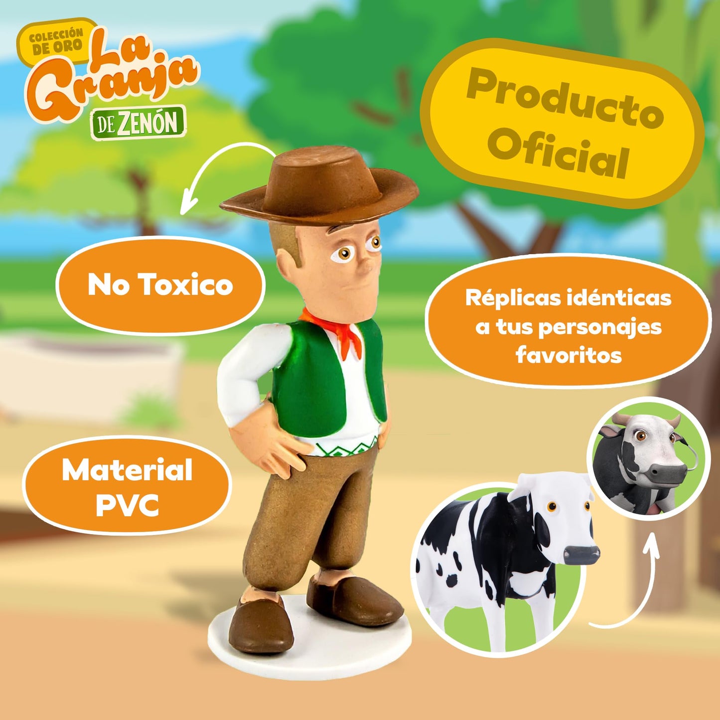 LUPPA La Granja de Zenon, Set de Figuritas de Acci n y Aventura para Nios, Figuritas | Zenon, Percheron, Beto, Lola, Bartolito