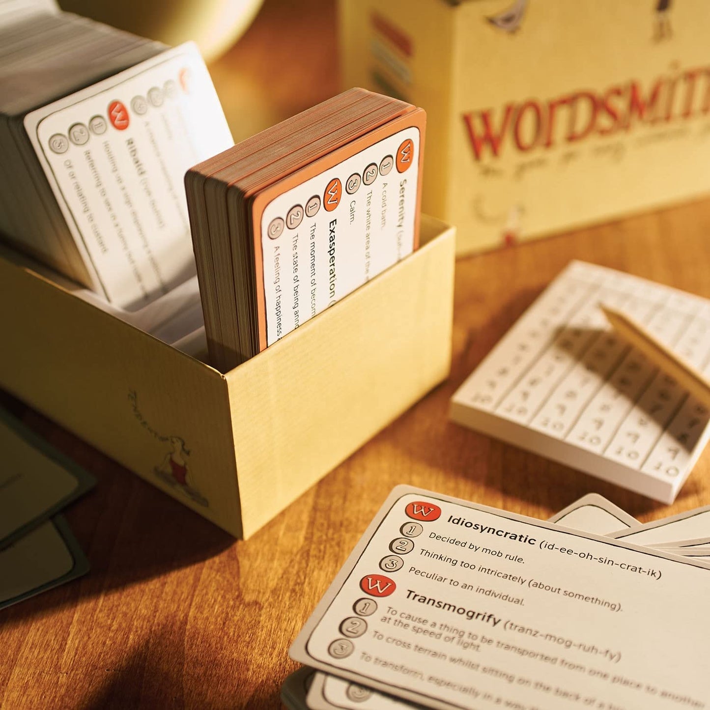 Clarendon Games Wordsmithery Quiz Game - 2 Players, Cardboard, Multicolor, Model 1093