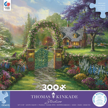 Ceaco - Thomas Kinkade - Inspirations - Hummingbird Cottage - 300 Piece Jigsaw Puzzle