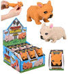 Squishy Stretchy Bulldog 12 Pack (2.5'' to 6.5'') Rubber Fidget Sensory Toy Filled with Sand. Great Stress Relief Dog Toy for Ki