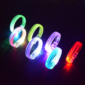 M.best 14pcs Glow Bracelets with 14pcs Spare Batteries Glow in The Dark Bracelets Toys for Party Favors